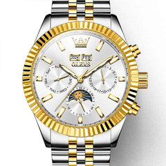 OLEVS 6688 – Men's Automatic Moon Phase Stainless Steel Watch