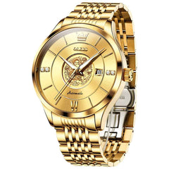 OLEVS 6693 – Men's 3D Dragon Mechanical Steel Watch