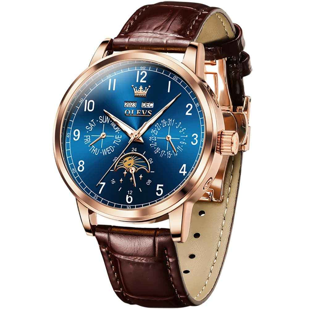 OLEVS 6698 – Men's Multifunction Moon Phase Mechanical Watch