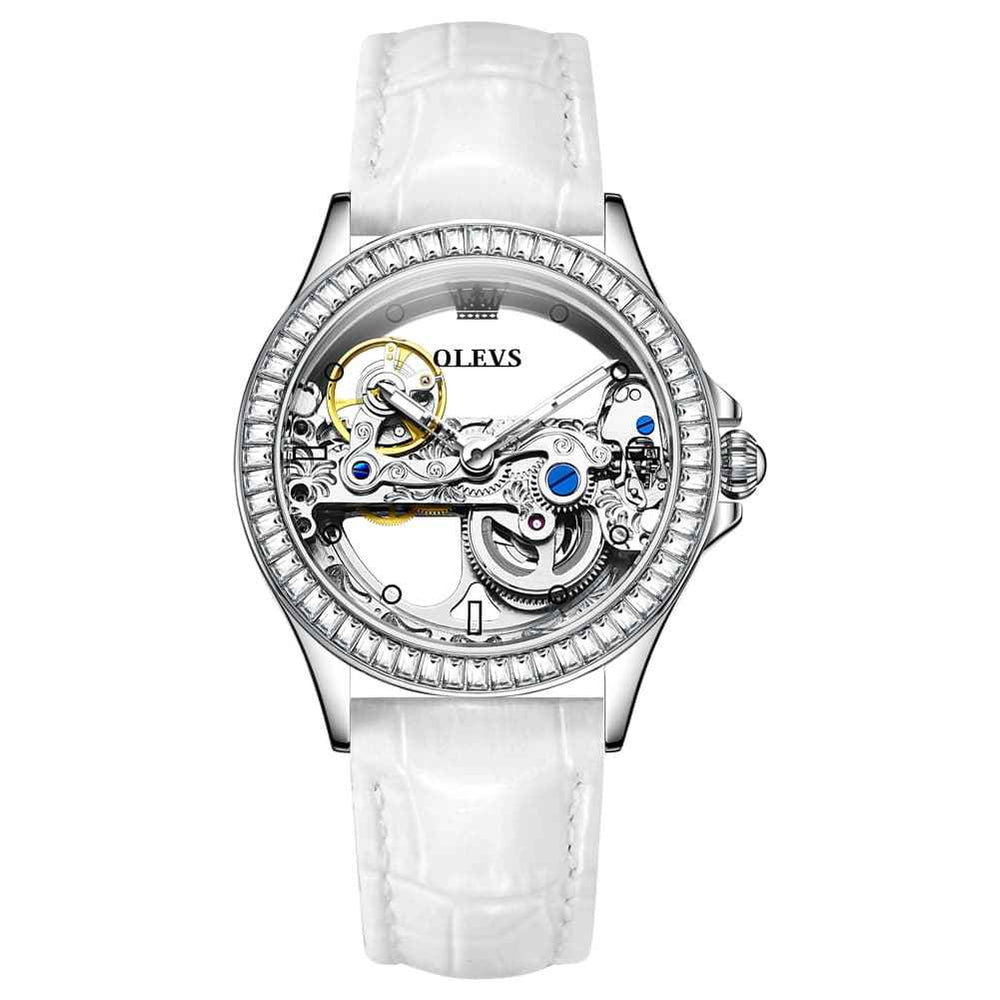 OLEVS 6699 – Women's Oversized Skeleton Mechanical Watch
