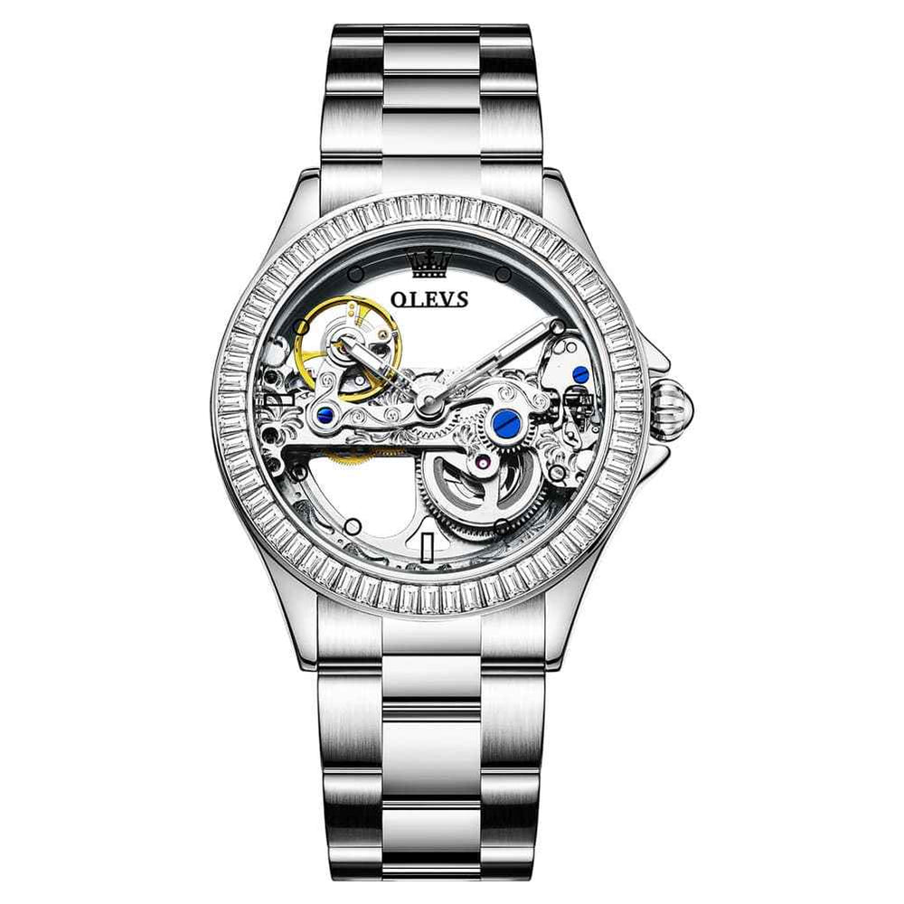 OLEVS 6699 – Women's Oversized Skeleton Mechanical Watch
