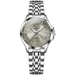 OLEVS 6702 Elegant Diamond Automatic Mechanical Watch For Women - All Gold Watch | Olevs Watch Store