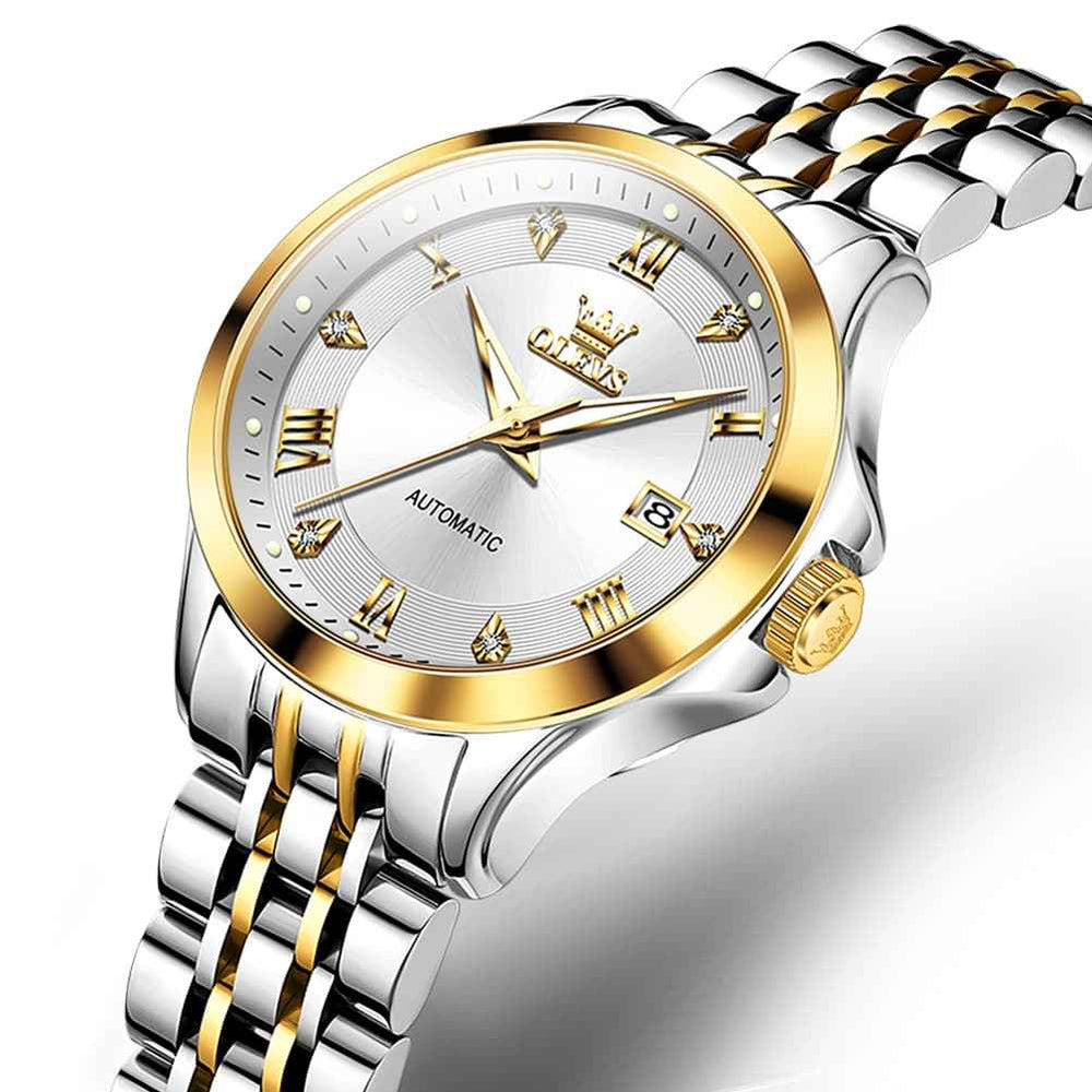 OLEVS 6702 – Women's Elegant Diamond Automatic Mechanical Watch