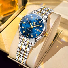 OLEVS 6727 Automatic Diamond Mechanical Watch For Women