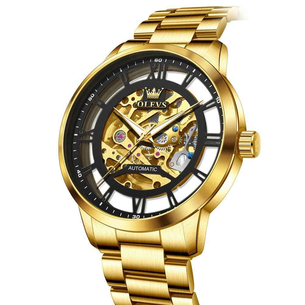OLEVS 6728 – Men's Automatic Skeleton Mechanical Watch