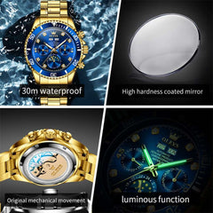 OLEVS 6729 Automatic Moon Phase Mechanical Watch For Men