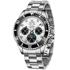 OLEVS 6729 Automatic Moon Phase Mechanical Watch For Men - All Gold Watch | Olevs Watch Store