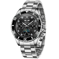 OLEVS 6729 Automatic Moon Phase Mechanical Watch For Men - All Gold Watch | Olevs Watch Store