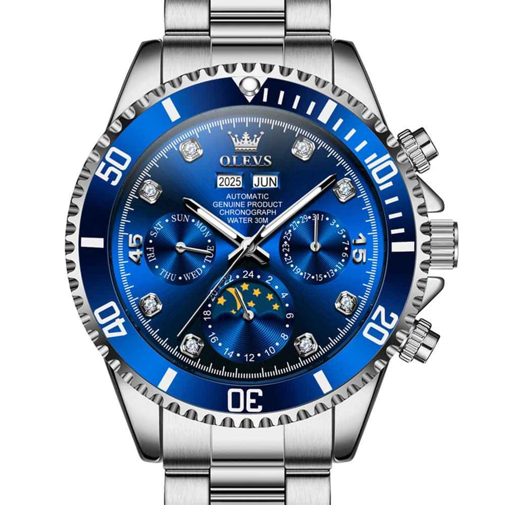 OLEVS 6729 – Men's Automatic Moon Phase Mechanical Watch