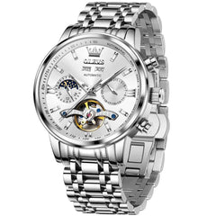 OLEVS 6740 – Men's Skeleton Flywheel Mechanical Watch