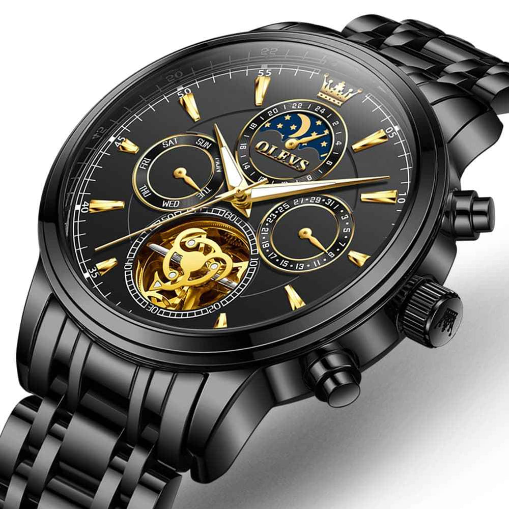 OLEVS 6746 – Men's Multi-Function Skeleton Mechanical Watch