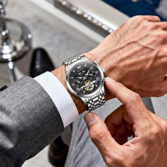 moon phase watch lifestyle close up - OLEVS 6763