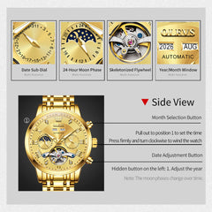automatic watch feature overview - OLEVS 6763