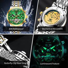 mens watch collection lifestyle image - OLEVS 6763
