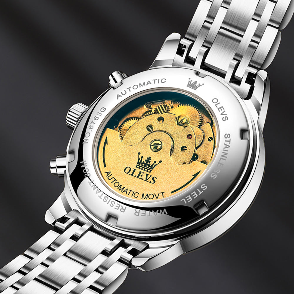 automatic watch lifestyle view - OLEVS 6763