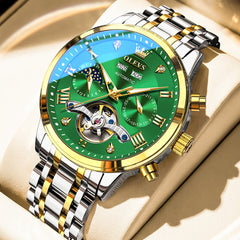 mechanical watch wrist lifestyle image - OLEVS 6763
