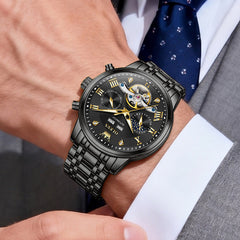 automatic mechanical watch lifestyle scene - OLEVS 6763