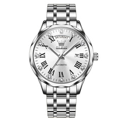 OLEVS 6780 Roman Numerals Day Date Mechanical Watch for Men - All Gold Watch | Olevs Watch Store