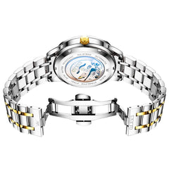 OLEVS 6780 Roman Numerals Day Date Mechanical Watch for Men - All Gold Watch | Olevs Watch Store