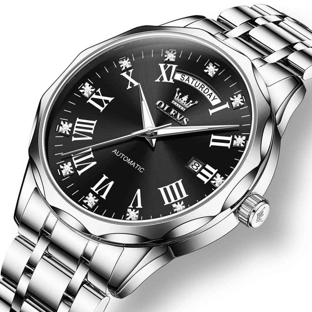 OLEVS 6780 – Men's Roman Numerals Day Date Mechanical Watch