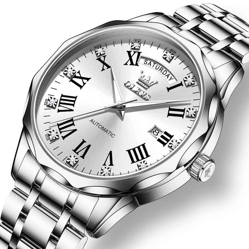OLEVS 6780 – Men's Roman Numerals Day Date Mechanical Watch