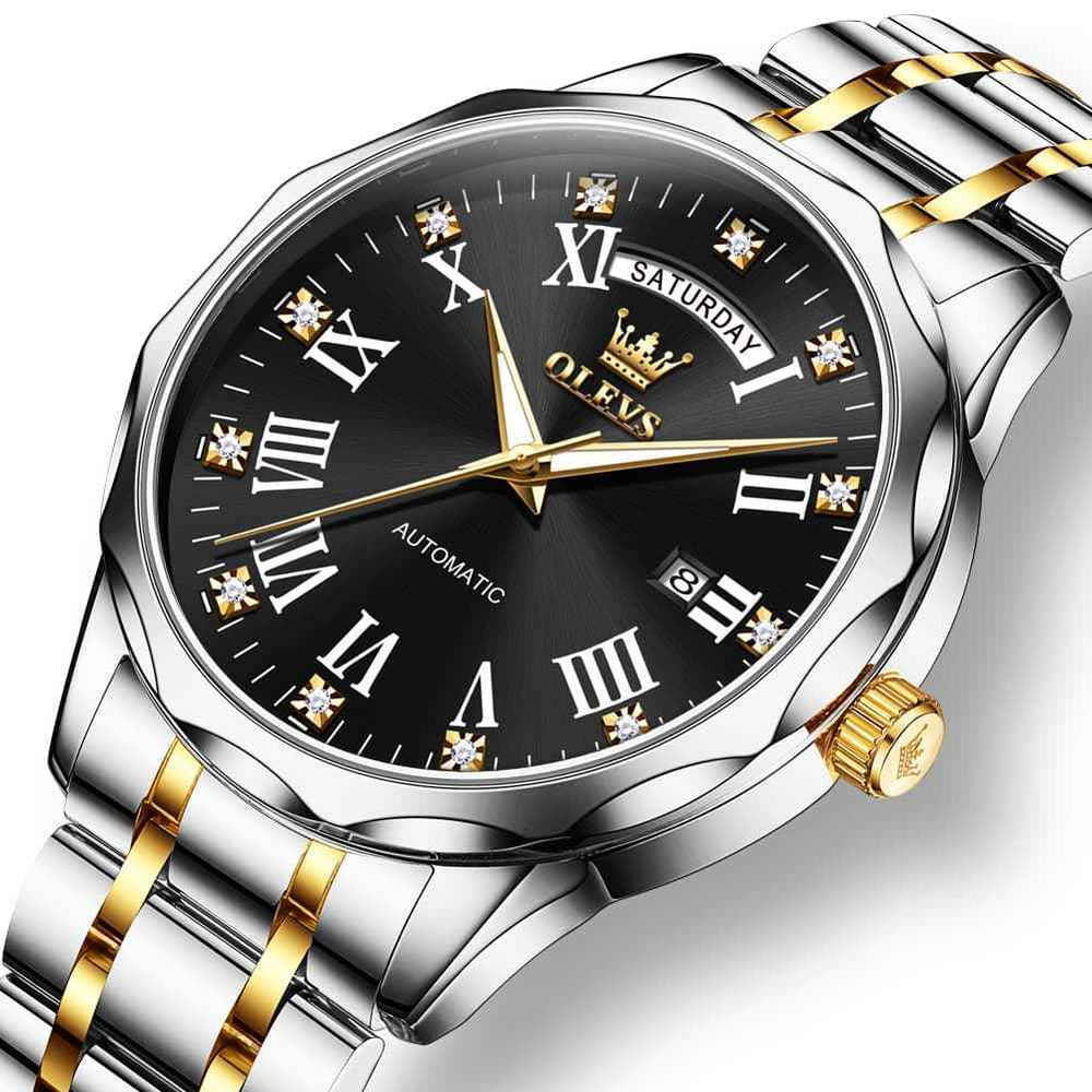 OLEVS 6780 – Men's Roman Numerals Day Date Mechanical Watch