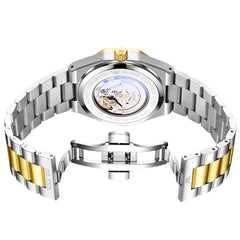 exhibition caseback and butterfly clasp - OLEVS 6786