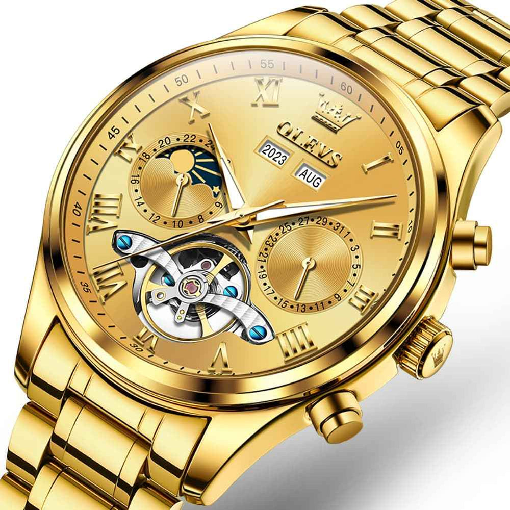 OLEVS 7005 – Men's Multi Function Skeleton Mechanical Watch