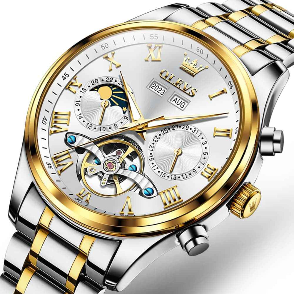 OLEVS 7005 – Men's Multi Function Skeleton Mechanical Watch