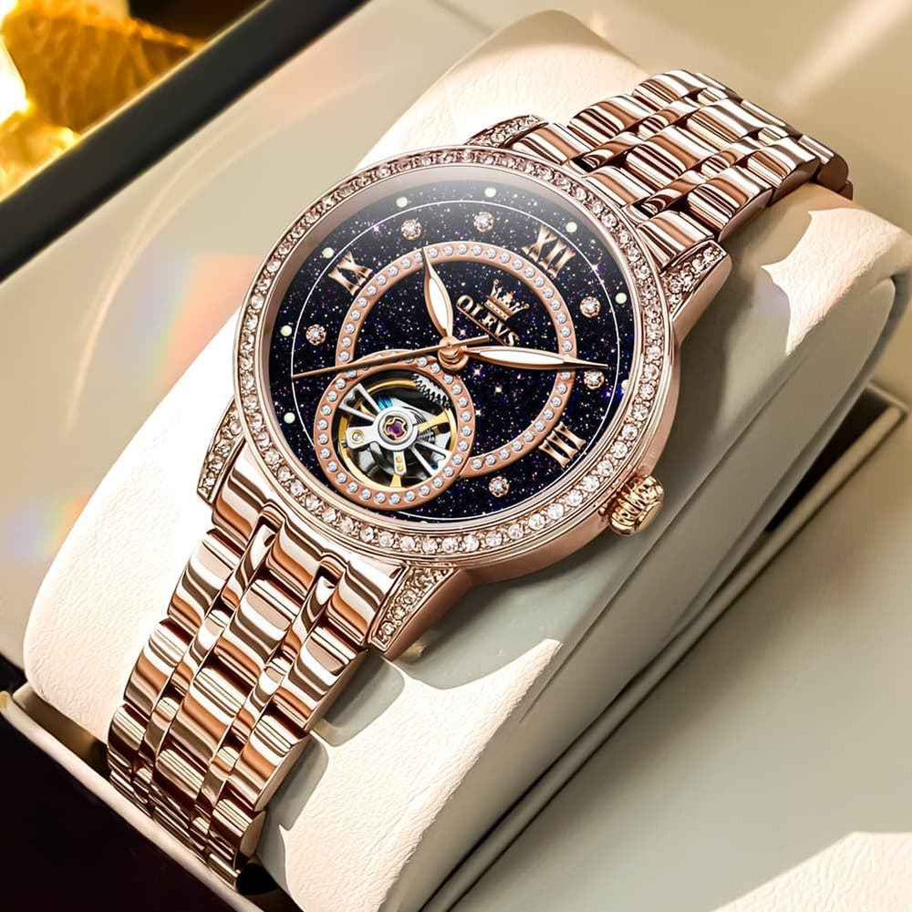 OLEVS 7036 – Women's Open Heart Automatic Watch