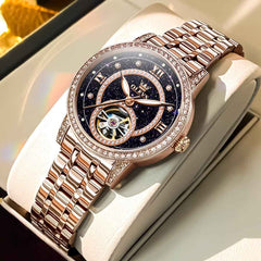 OLEVS 7036 – Women's Open Heart Automatic Watch
