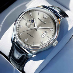 OLEVS 7040 – Men's Curved Mirror Automatic Mechanical Watch