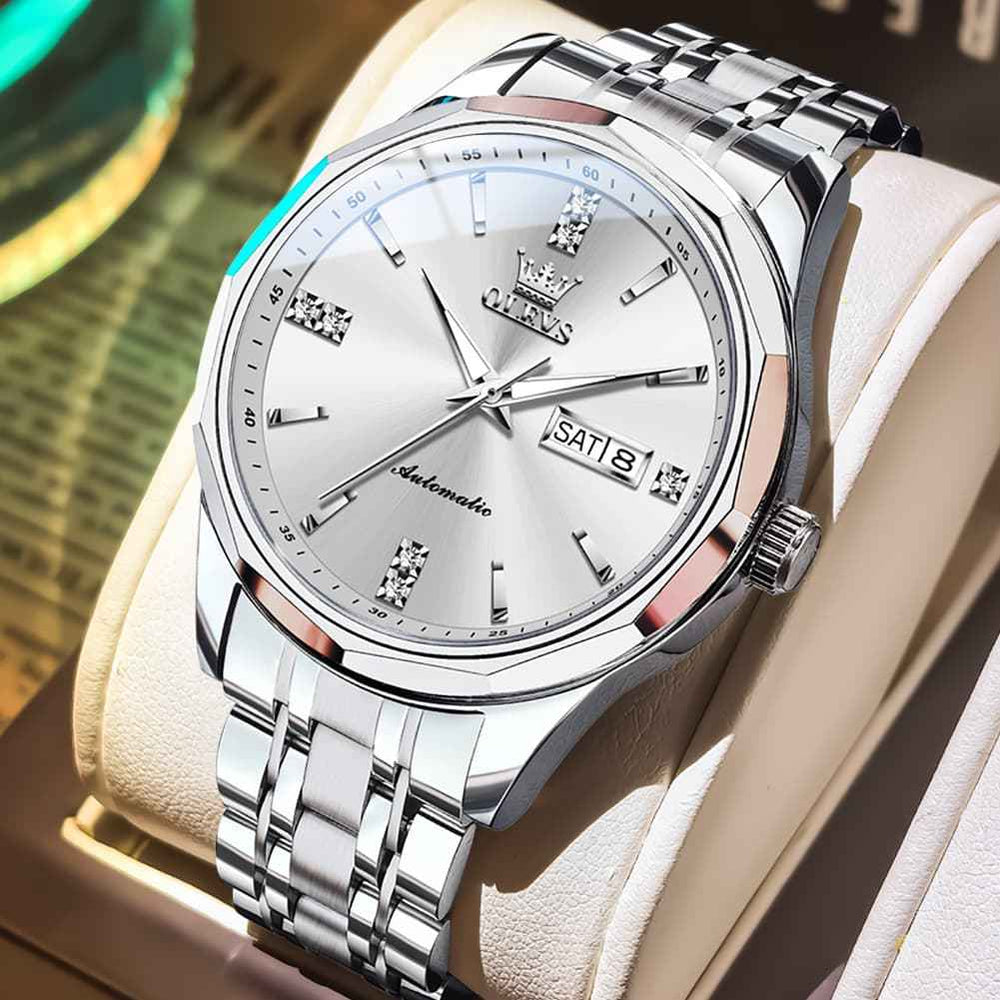 OLEVS 7056 – Men's Sapphire Crystal Automatic Watch