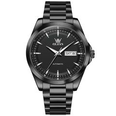 OLEVS 7090 Classic Dual Calendar Automatic Watch For Men - All Gold Watch | Olevs Watch Store