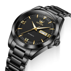 all black dial closeup - OLEVS 7099