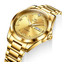 all gold dial closeup - OLEVS 7099