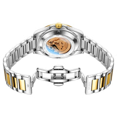exhibition caseback and butterfly clasp - OLEVS 7099