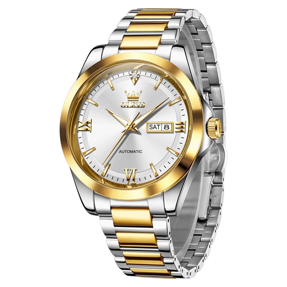 exhibition caseback and automatic movement - OLEVS 7099
