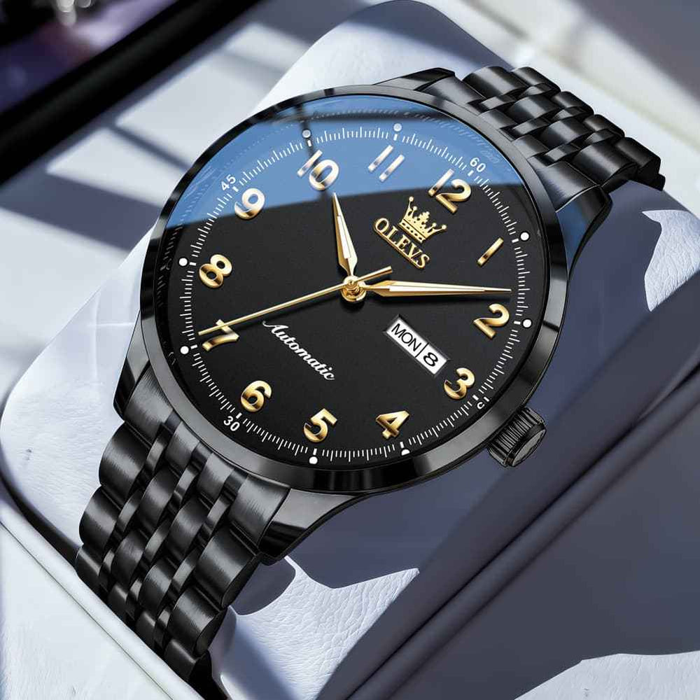 OLEVS 7100 – Men's Arabic Numeral Dual Calendar Automatic Watch