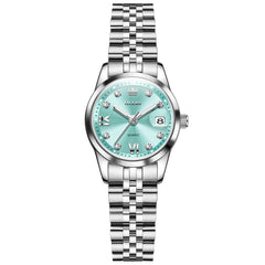 Silver Mint Green front view - OLEVS 7133