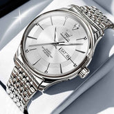 OLEVS 9908 – Men's Diamond Accent Day Date Quartz Watch