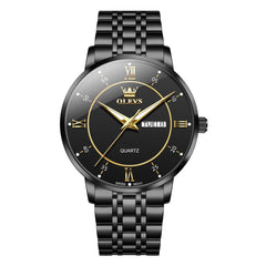 OLEVS Classic Roman Quartz Luminous Dress Watch for Men 3680 - Bright White Watch | Olevs Watch Store
