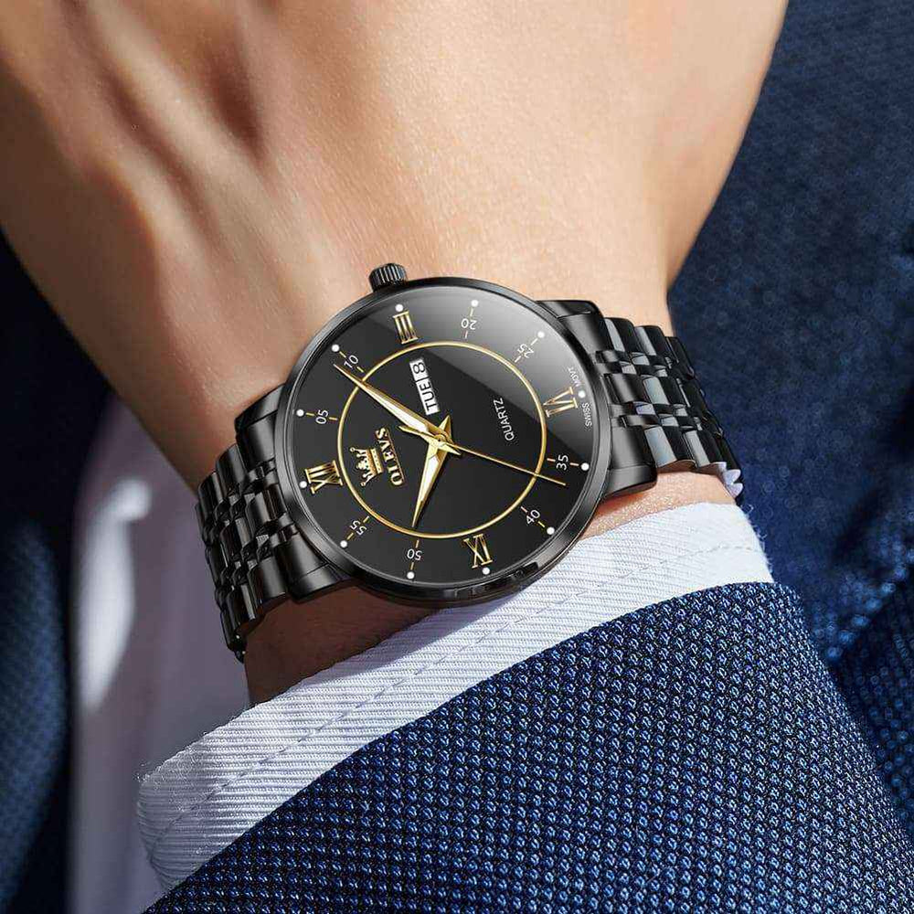 OLEVS 3680 – Men's Classic Roman Quartz Luminous Dress Watch