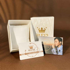 OLEVS Watch Gift Box – Classic Textured White