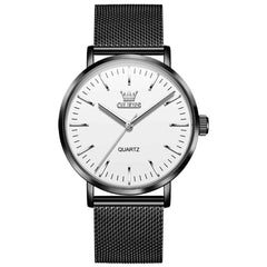 OLEVS 7125 – Men's Minimalist Ultra Thin Mesh Quartz Watch