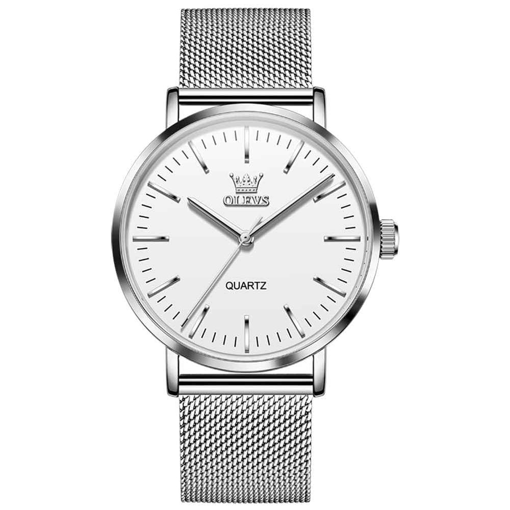 OLEVS 7125 – Men's Minimalist Ultra Thin Mesh Quartz Watch