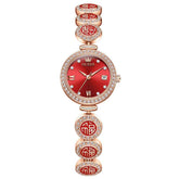 OLEVS 5630 – Women Lucky Charm Watch Petite Diamond Bracelet Date Quartz