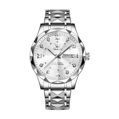 The Royal Diamond Executive | 3D Faceted Crystal & Gold Steel