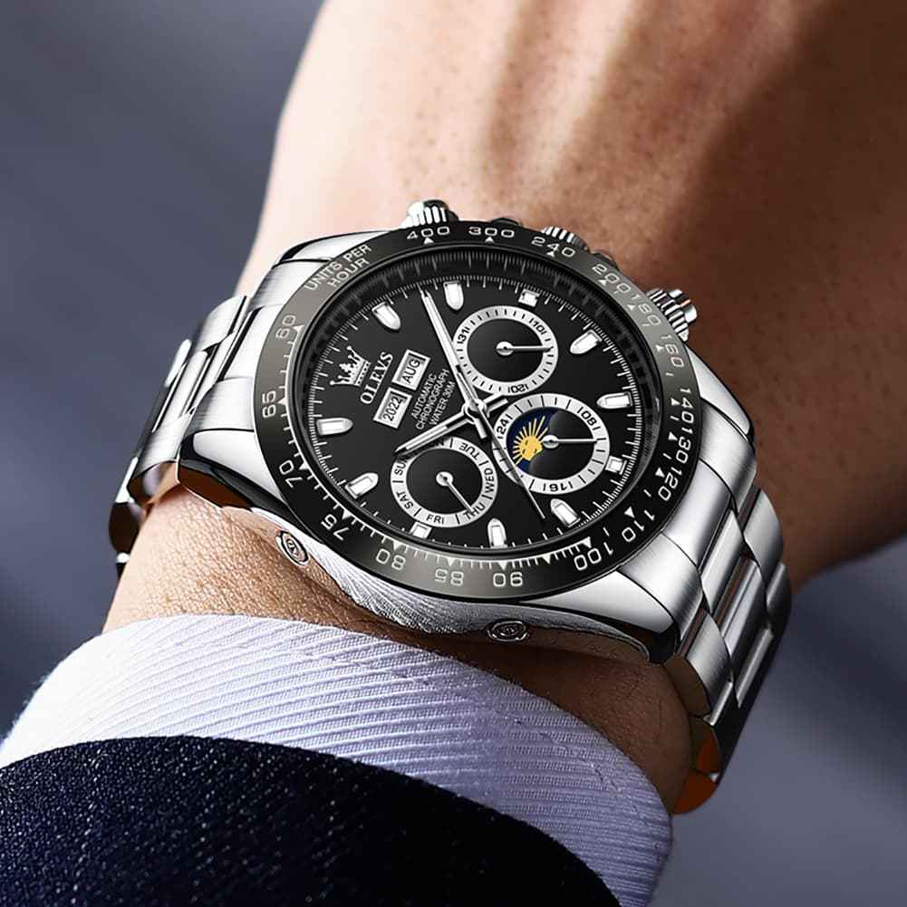 "The Apex" Grand Calendar Automatic Watch | Racing Style & Year Display