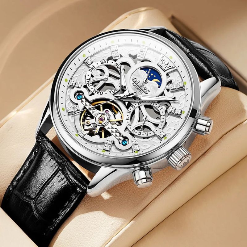 OLEVS - Moon Phase Mechanical